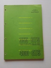 Moto Guzzi 350 GTS - 400 GTS 1975 catalogo ricambi originale spare parts catalog