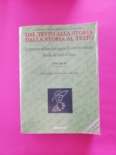 Dal testo alla - , storia