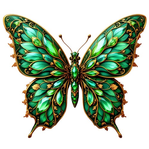 Adesivi farfalla diamante - 7,