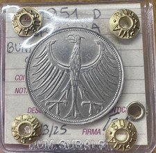 MONETA GERMANIA BUNDESREPUBLIK 5 MARCHI 1951 D sigillata SPL SUBALPINA