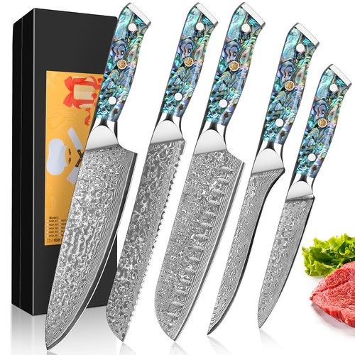 Set pezzi coltelli damascati - 5,