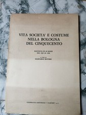 Vita società e costume nella