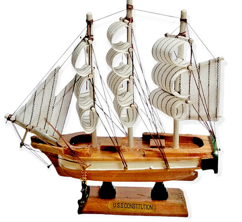 Modellino vascello legno - , in