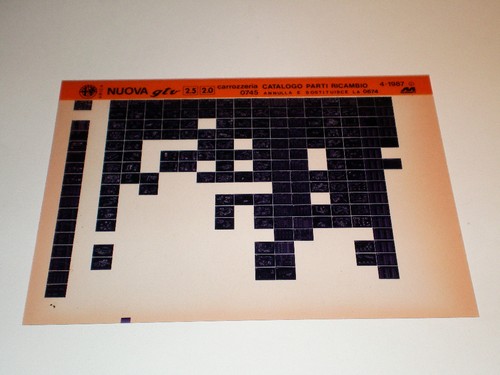Microfiche catalogo ricambi - catalogo,