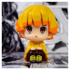 Zenitsu Agatsuma Demon Slayer Chibi Action Figure anime manga mini
