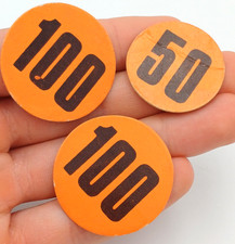 GF SUPERMARKET GETTONE / BUONO D'ACQUISTO SET 3 PEZZI - ANNI '70 CARTACEO