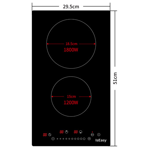 30cm zone fornello elettrico - 30cm, 2
