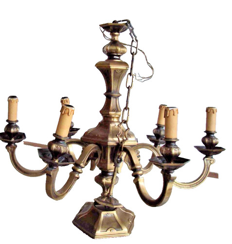 Vintage lampadario ottone - vintage, in