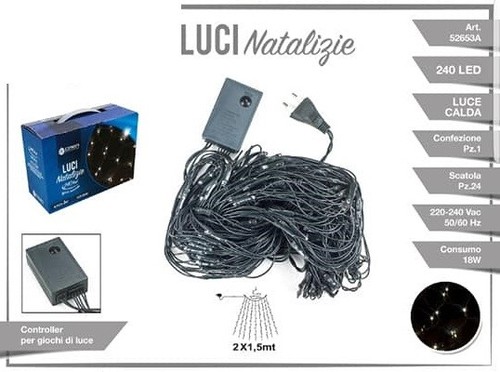 Luci natale albero mantello - natale,