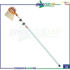 Raccogli Frutta Con Manico Telescopico Allungabile 3.7 MT - Sacco a Tela Valex