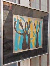 Quadro - Stampa Su Lastra Metallica - Alberi Stilizzati - Moderno Modernariato