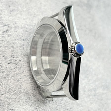 Polished Silver 39MM Sapphire