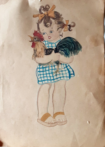 Baby con gallo - baby,