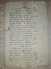 H8723 DOCUMENTO ANTICO 1867
