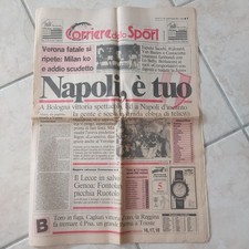 Corriere Dello Sport 23 Aprile 1990 Napoli Quasi Scudetto Maradona 