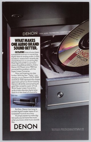 Denon dcd 3520 - dcd-3520, 1989