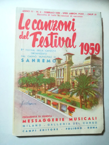 Sanremo 1959 festival - 1959, 9°festival