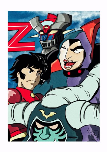 Mazinga illustrazione - mazinga,
