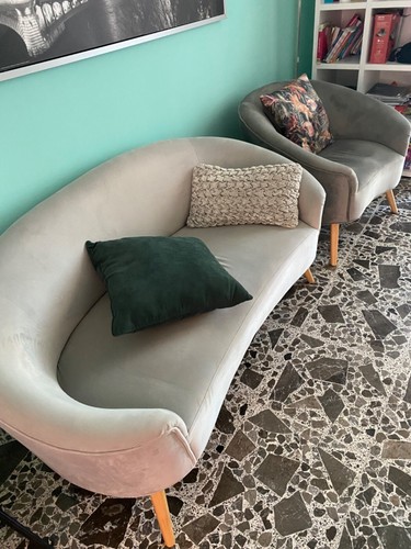 Divano poltrona alcantara - divano,