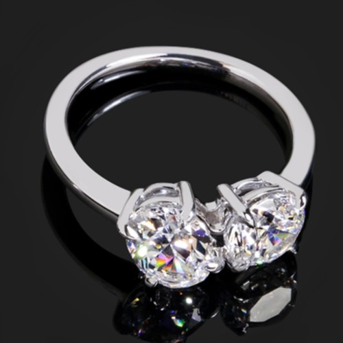 Anello lusso oro - in, bianco