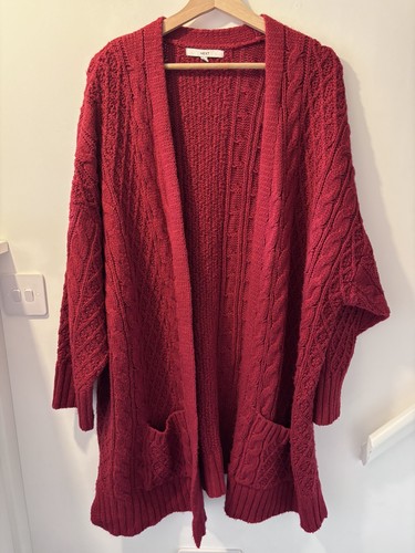 Cardigan lungo misto lana