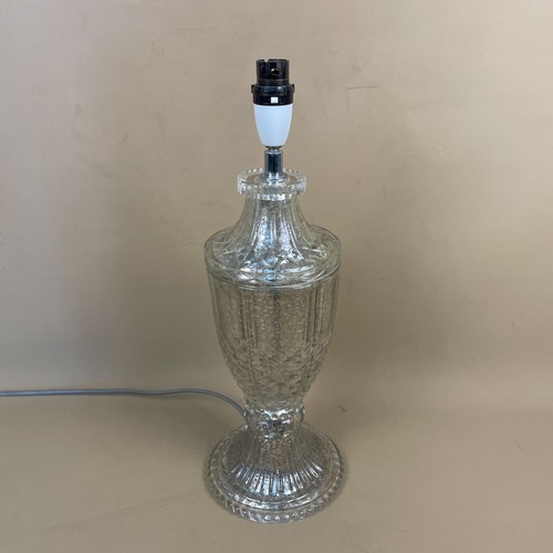 Vintage speckled glass lamp - glass,