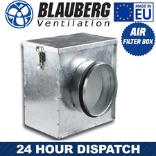 Scatola Filtro Aria 4",5",6",8",10",12" Blauberg In Linea per Estrattore Ventilatore Canalizzazione