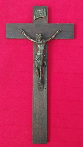 Piccolo crocifisso metallo - in,