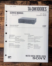 Sony TA-DM1000ES Control Center Manuale di servizio *Originale*