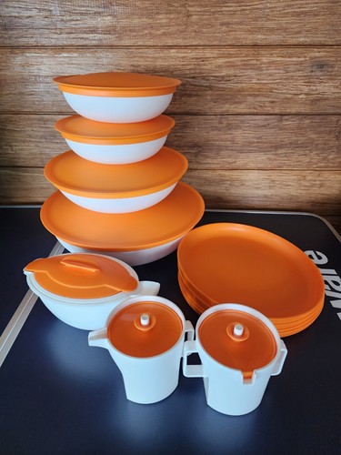 Piece orange and - orange, white