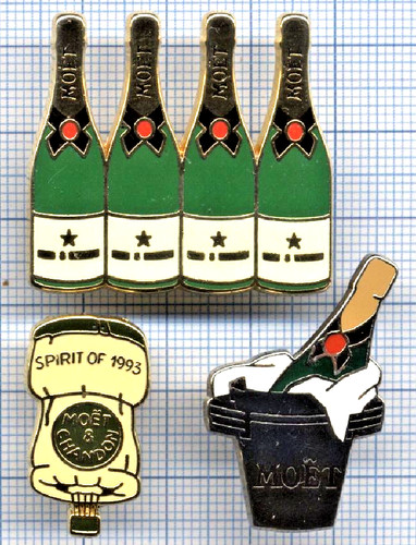 Lot pin champagne - pin's, moet