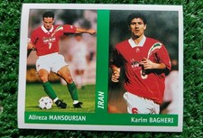 FIGURINA DS WORLD CUP FRANCE 98 IRAN n°281 MANSOURIAN BAGHERI CALCIO 1998 ⚽️