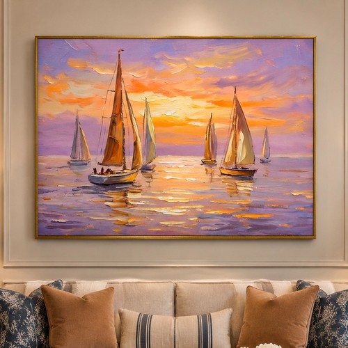 Warm sunset marine - warm, harbor