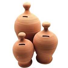 salvadanaio in terracotta per monete banconote risparmio regalo da dipingere