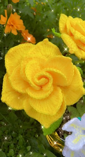 Rose all uncinetto - rose, all’uncinetto