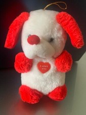 Peluche Cucciolo Di Cane I Love You 15 cm  Da Appendere 