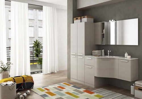 Arredo bagno con porta - arredo,