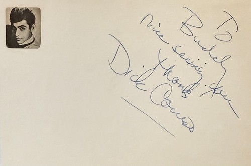 Dick caruso firmato autografo - firmato,