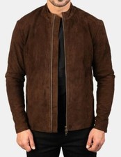 Giacca uomo scamosciata