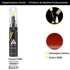 Vernice di ritocco per Ferrari F430 Cod: 263657 Rosso F1