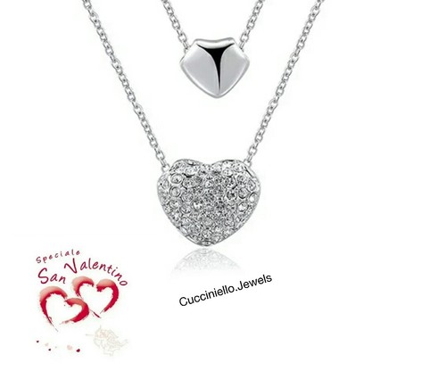 Collana donna acciaio con