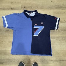 Camicia blu vintage Bugle Boy Jeans Co. Polo uomo XL Y2K Seventy 7