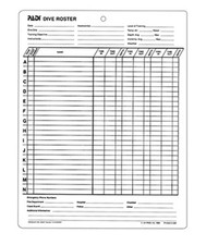Articolo PADI Dive Roster