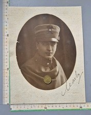 25/5/17) N1 Ritratto Militare Tenente Fanteria Uniforme Invernale Mantello 1919