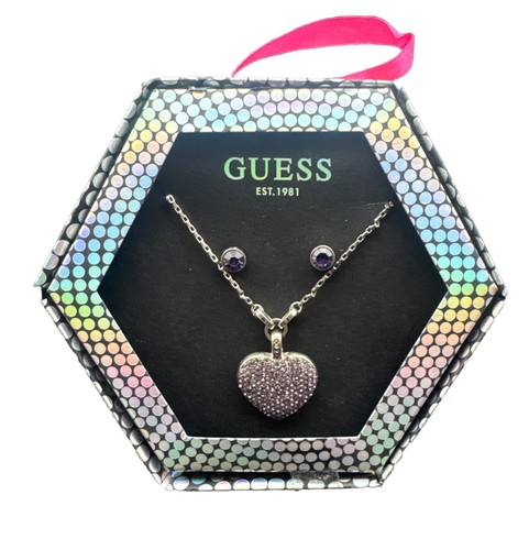 Set collana orecchini guess - set,