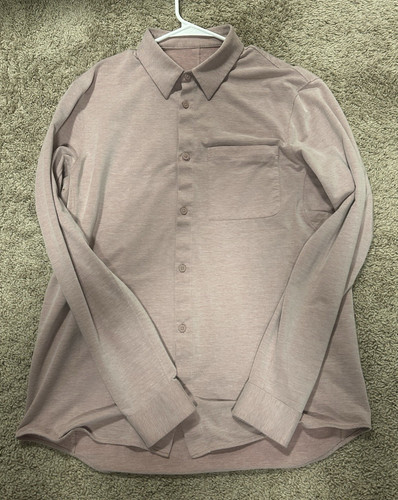 Camicia uomo rosa tinta unita