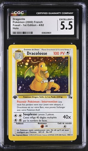 Cgc dragonite 62 holo - dragonite, 4/62