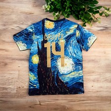 Maglia calcio Cruyff blu taglia XL