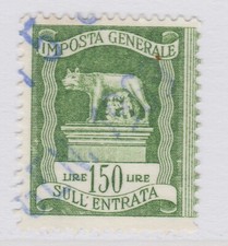 Marche da Bollo Marca Imposta sull'Entrata 1959 Fil. Stella 150 Lire Usata 16018