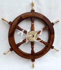 Ruota nave in legno barca